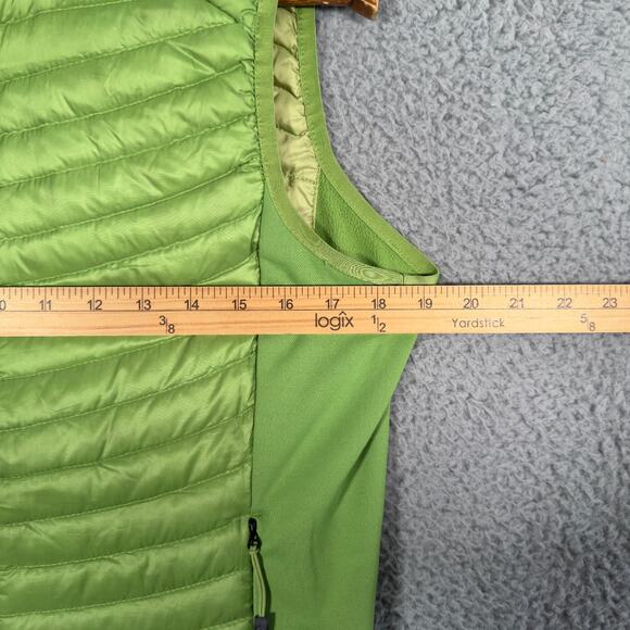 Eddie Bauer First Ascent StormDown 800 Vest Women’s Medium Green Puffer Packable - Picture 5 of 8